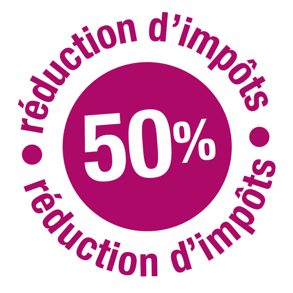 -50% Réduction d'impôts